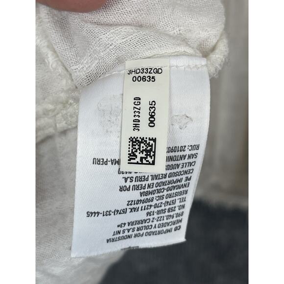 American Eagle Blouse Size M Sheer Keyhole Back Lightweight - Picture 11 of 12